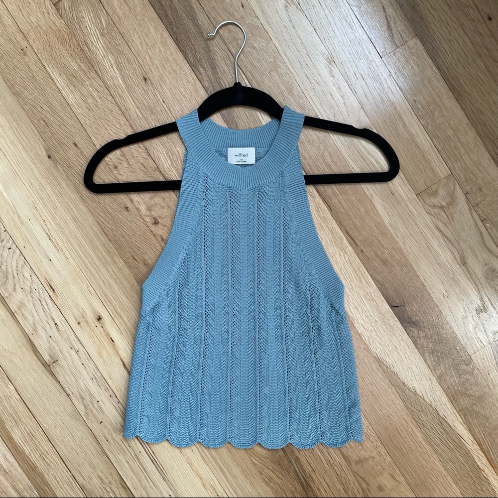 Aritzia Wilfred Halter Sweater Tank